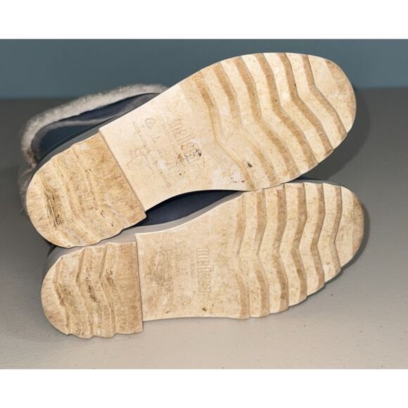 Melissa Girls 1 Mel Rain Boot II Outdoor Playwear Glitter Cool Weather Faux Fur - Picture 7 of 8